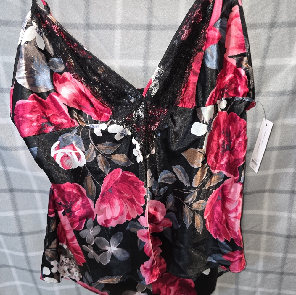 LILAC & LAVENDER NWT 3 PIECE CAMI/SHORT/ROBE XL - Picture 8 of 16